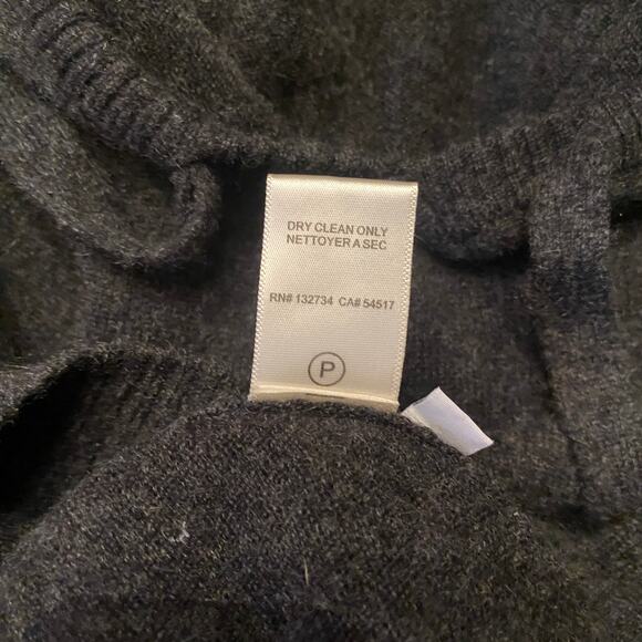 Bella Dahl Cashmere Hoodie Dress Sz S Heather Charcoal Long Sleeve Short Length - Picture 10 of 11